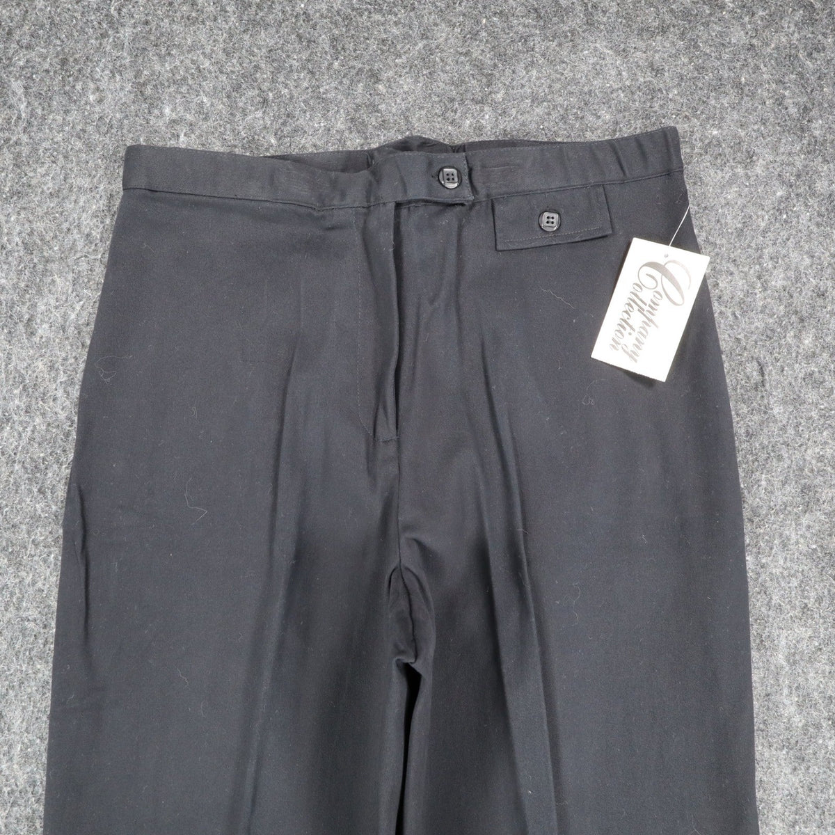 Company Collection Dress Pants Womens 10 Black Cotton Stretch Wide Leg Trousers - take2supply