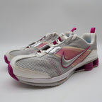 Nike Shox Zipsister+ II Womens 7 Running Shoes White Magenta Silver 366198-101 - take2supply