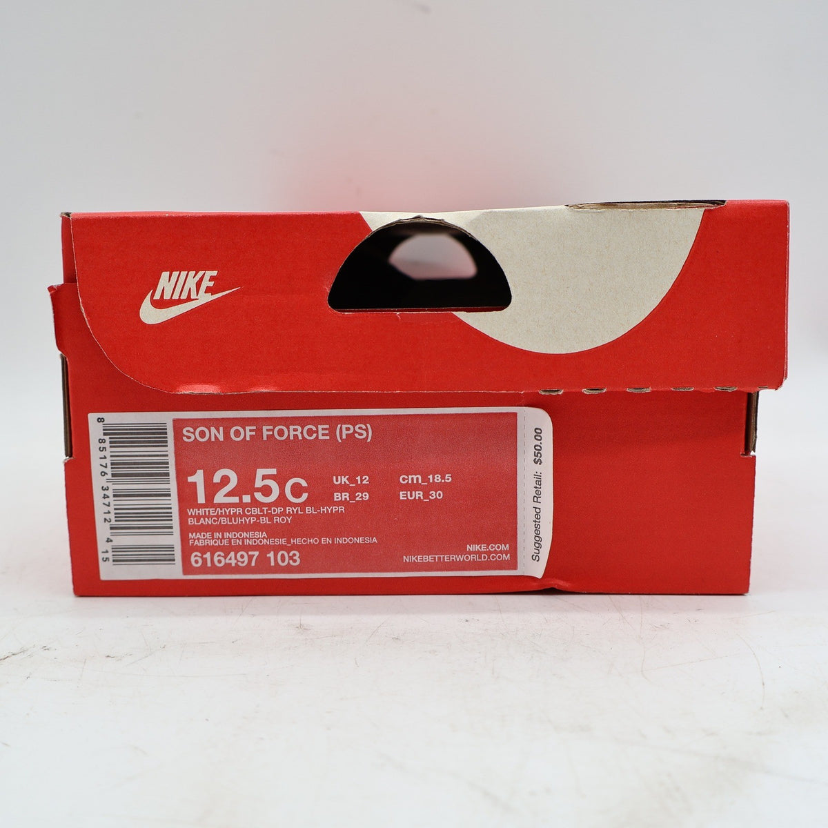 Nike Son of Force PS Size 12.5C 2014 Blue Pink White Sneakers 616497-103 - take2supply