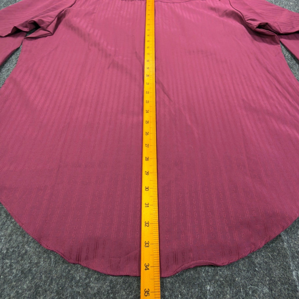 ELY CATTLEMAN Modern Western Shirt Mens XXL Burgundy Pearl Snap NWT - take2supply