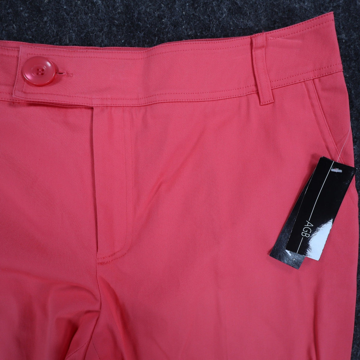 AGB Byer California Capri Pants Womens 10 Coral Cuffed Stretch NWT Deadstock - take2supply