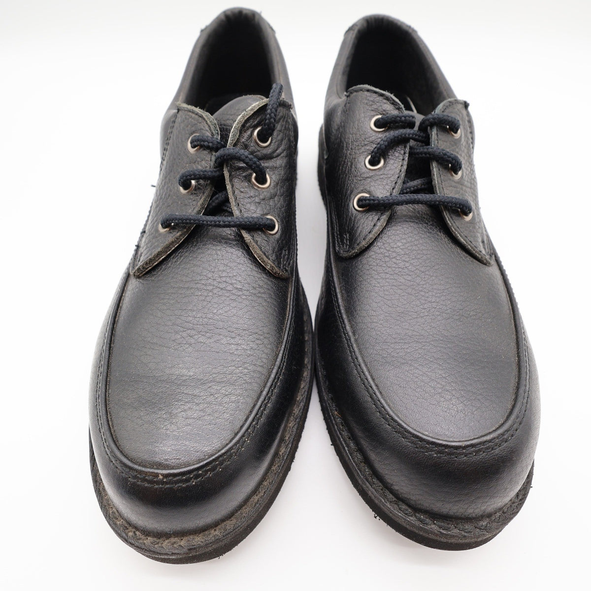Bucks Steel Toe Work Shoes Mens 10 Vintage Black Leather Safety Toe W4570 - take2supply