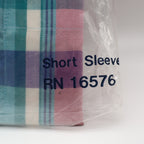 Chapel Hill by Block Shirt Mens XL Vintage Plaid Short Sleeve Button Down New - take2supply