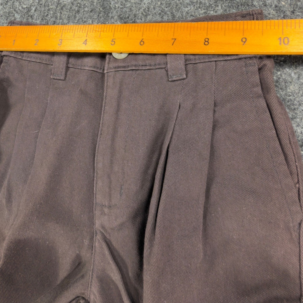 Dockers Vintage 90s Pleated Chino Pants Boys 7 Brown Cotton Slim NWT - take2supply