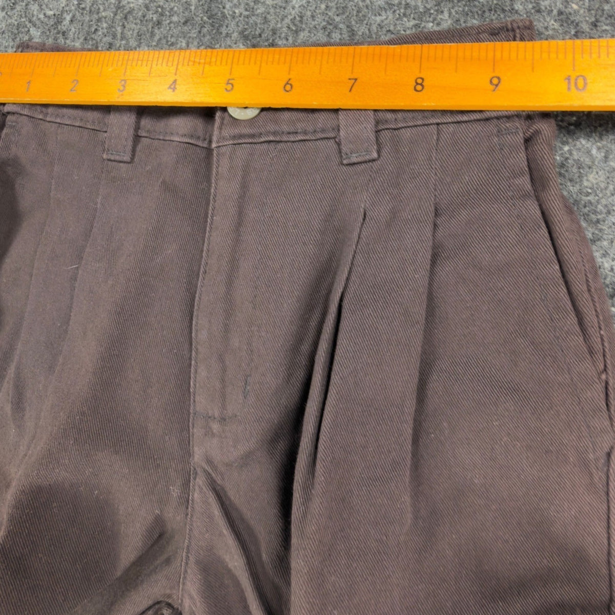 Dockers Vintage 90s Pleated Chino Pants Boys 7 Brown Cotton Slim NWT - take2supply