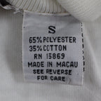 Lucia Mock Neck Top Womens Small Vintage 90s Ivory Embroidered Deadstock NWT - take2supply