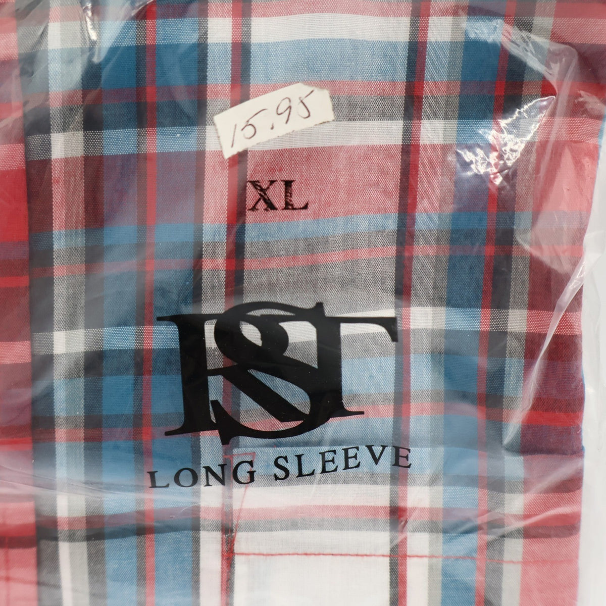 Salmon River Traders Plaid Button Down Mens XL Red Blue White Long Sleeve Shirt - take2supply