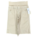 Jolt Y2K Bermuda Shorts Girls 10 Tan Khaki Cotton Stretch NWT Deadstock - take2supply