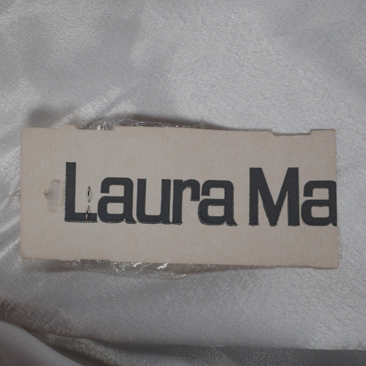 Laura Mae Blouse Womens 12 Vintage 80s White Satin Sailor Collar Tie Neck 6620 - take2supply