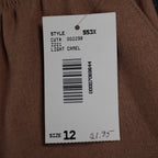 Southern Lady Pants Womens 12 Light Camel Pull On Straight Leg NWT NOS - take2supply