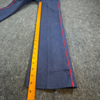 Young Maverick Vintage 80s Jeans Girls 10 Blue Cotton Red Piping NWT NOS USA - take2supply