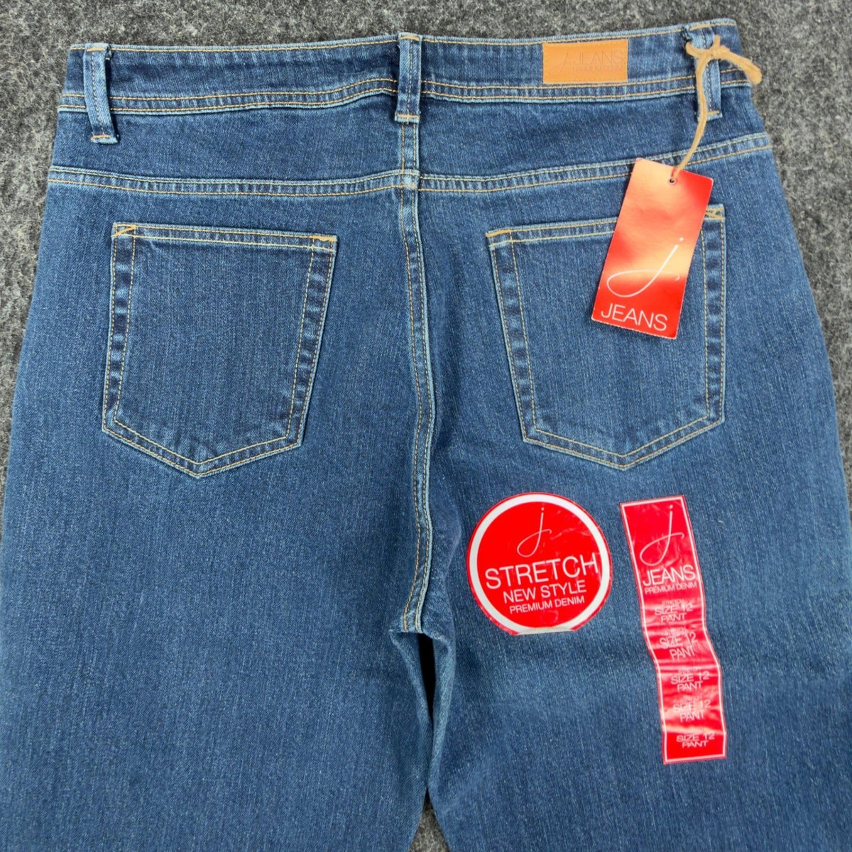 J Jeans Stretch Denim Pants Womens 12 Indigo Blue Premium New With Tags - take2supply