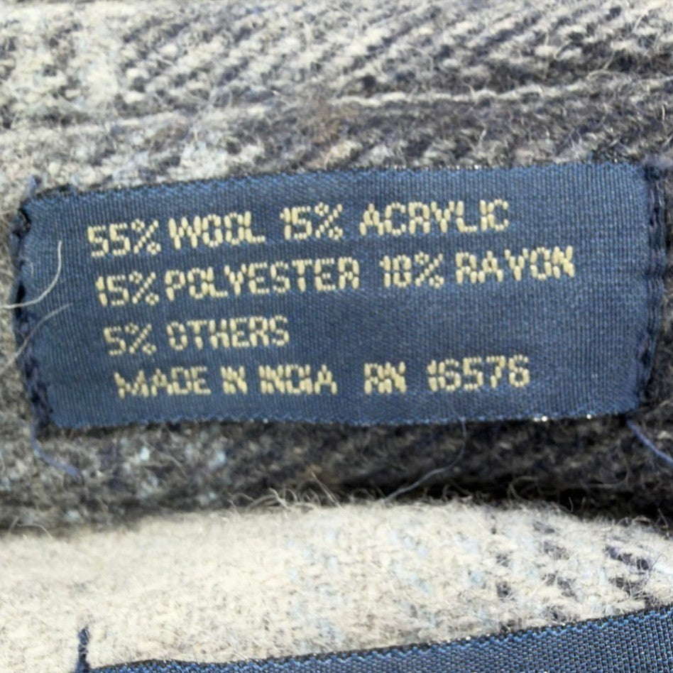 Salmon River Traders Plaid Flannel Shirt Mens XL Grey Wool Blend NWT C471 - take2supply