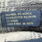 Salmon River Traders Plaid Flannel Shirt Mens XL Grey Wool Blend NWT C471 - take2supply