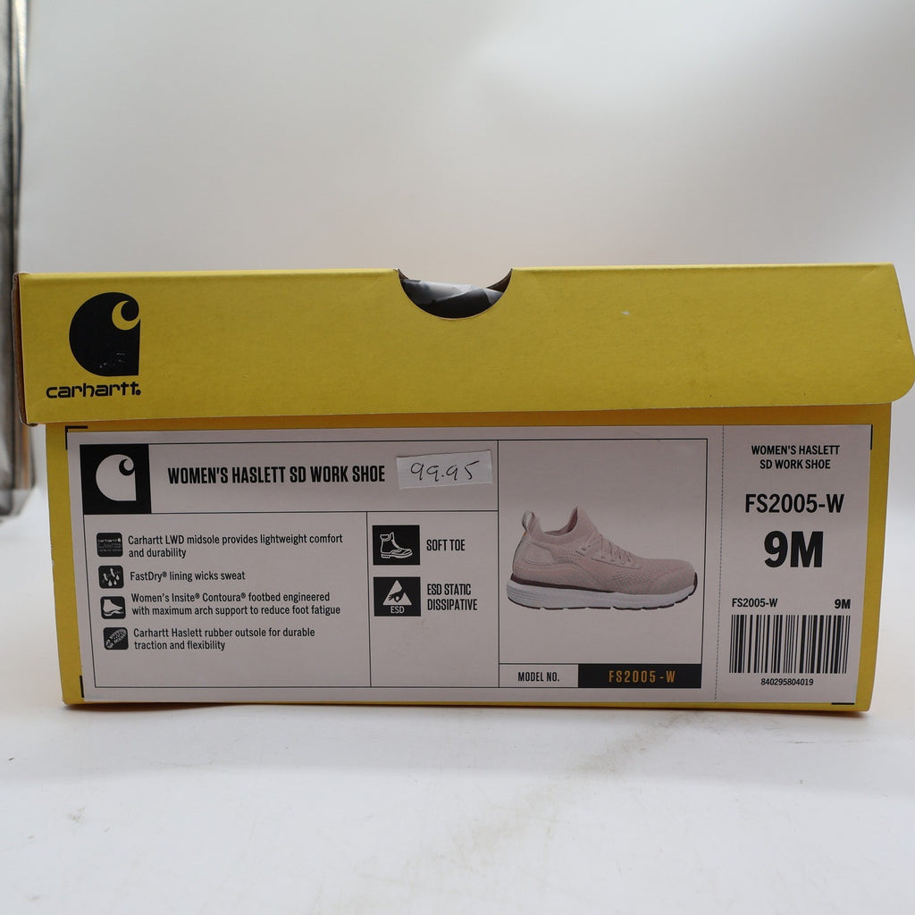 Carhartt Haslett SD Work Shoe Womens 9M Pink Knit Soft Toe FS2005-W New - take2supply