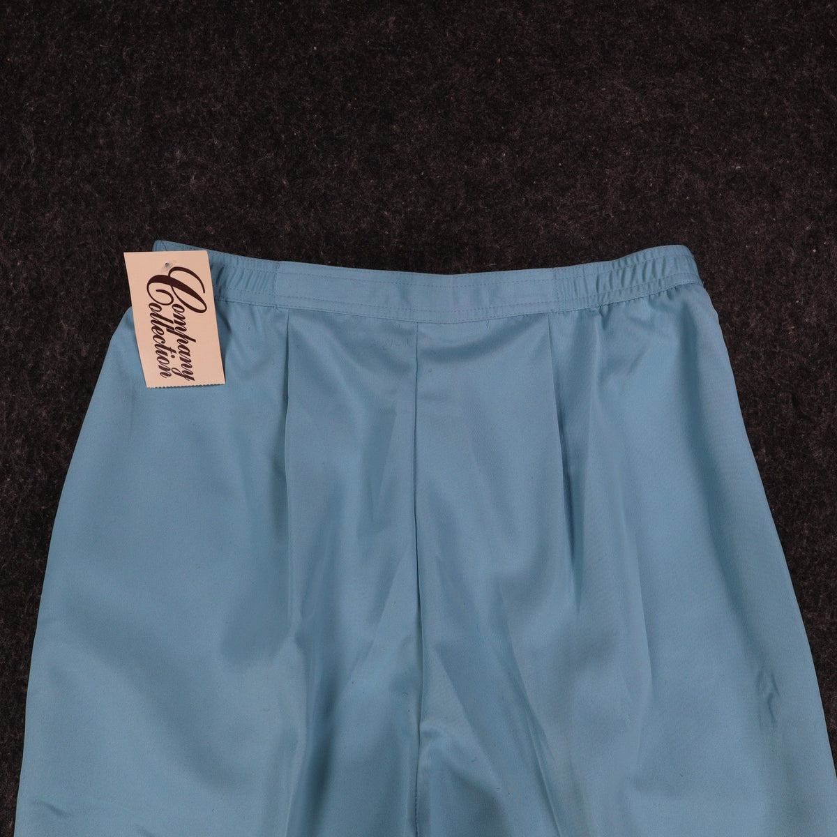 Company Collection Vintage Trousers Womens 12 Blue Polyester Pleated Wide Leg - take2supply