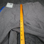 Levi Strauss Action Slacks Mens 33x30 Vintage 2000s Grey Flat Front Dress Pants - take2supply