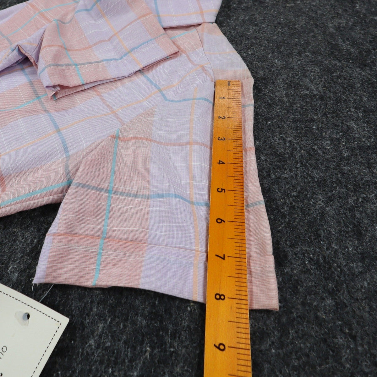 Jenny B Collection Plaid Shirt Womens 9/10 Vintage 80s Pink Pastel Short Sleeve - take2supply