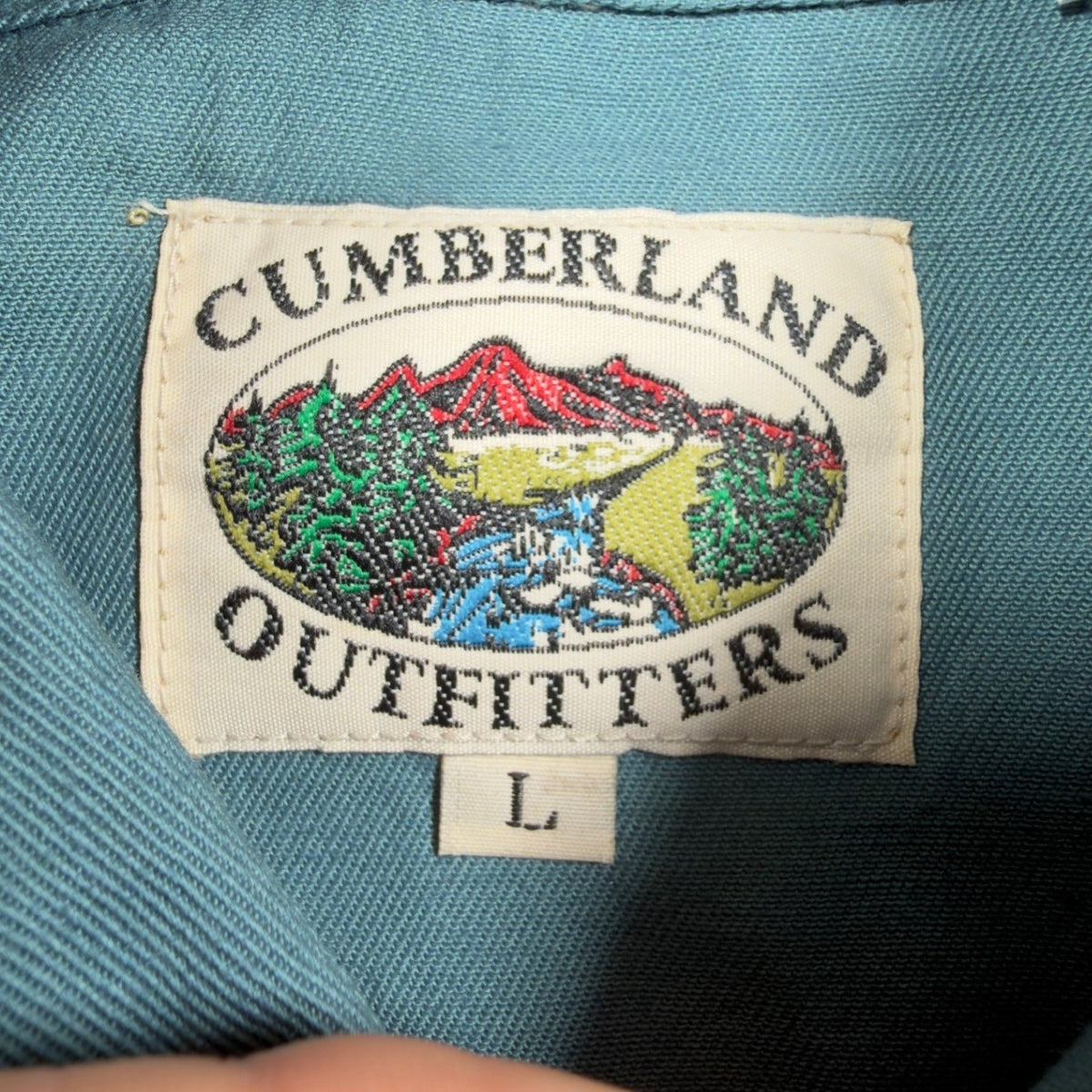 Cumberland Outfitters Vintage 90s Western Shirt Mens L Blue Cotton NWT - take2supply