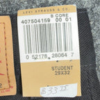 Levis 550 Student Jeans 29x32 Vintage 90s Relaxed Fit Black Cotton NWT Deadstock - take2supply