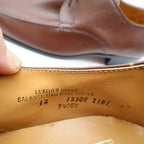 James Pepper Oxford Dress Shoes Mens 12 Vintage Brown Leather Apron Toe 94009 - take2supply