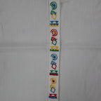 Xtrovert Blouse Womens 10 White Geometric Embroidered Short Sleeve USA NOS NWT - take2supply