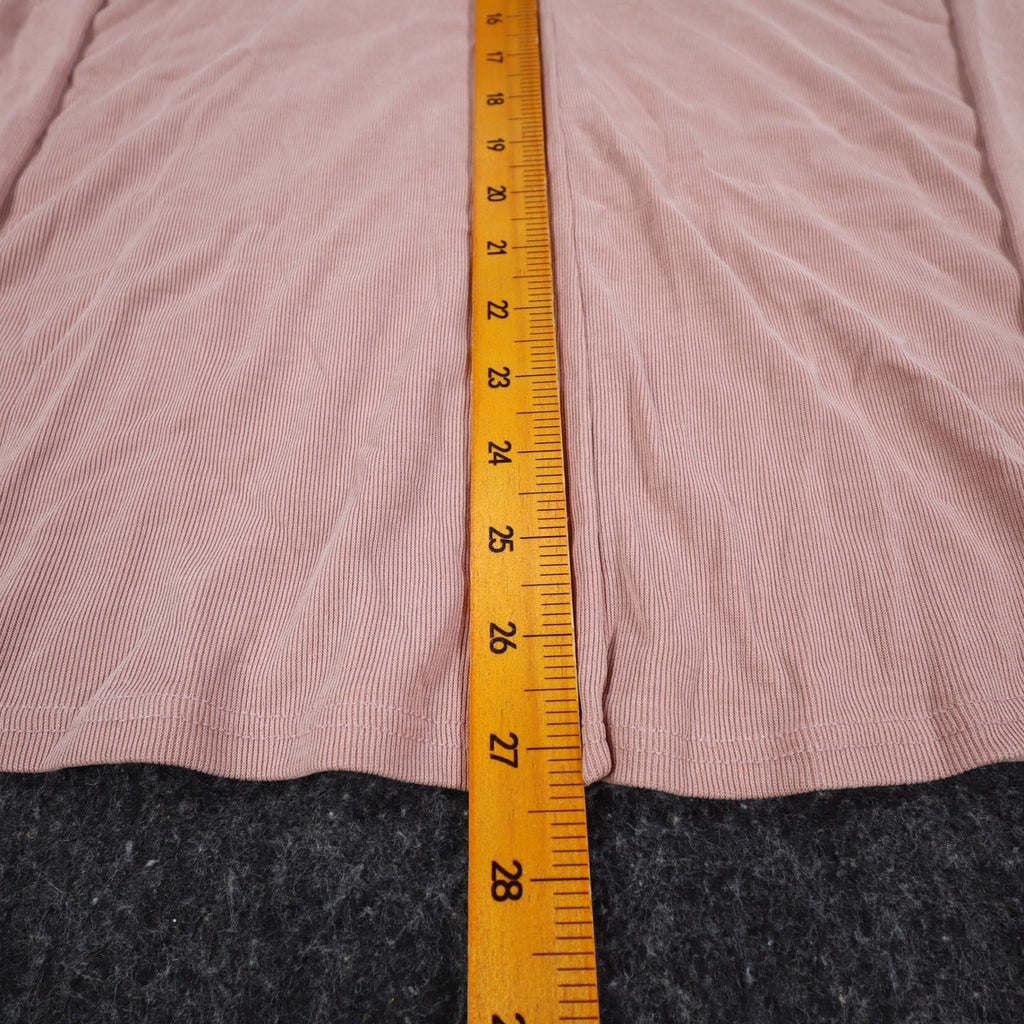 By Together You & I Tunic Top Womens Small Mauve Ribbed Mock Neck Flowy USA - take2supply