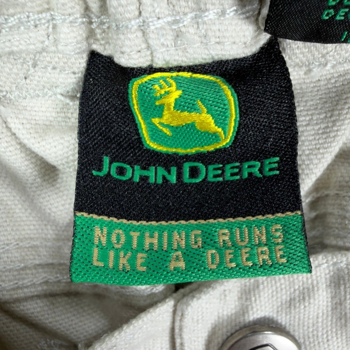 John Deere Carpenter Shorts Boys 5 Stone Cotton Canvas NWT Deadstock - take2supply