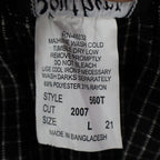 Southern Lady Pants Womens Large Black White Grid Check Elastic Waist NWT NOS - take2supply