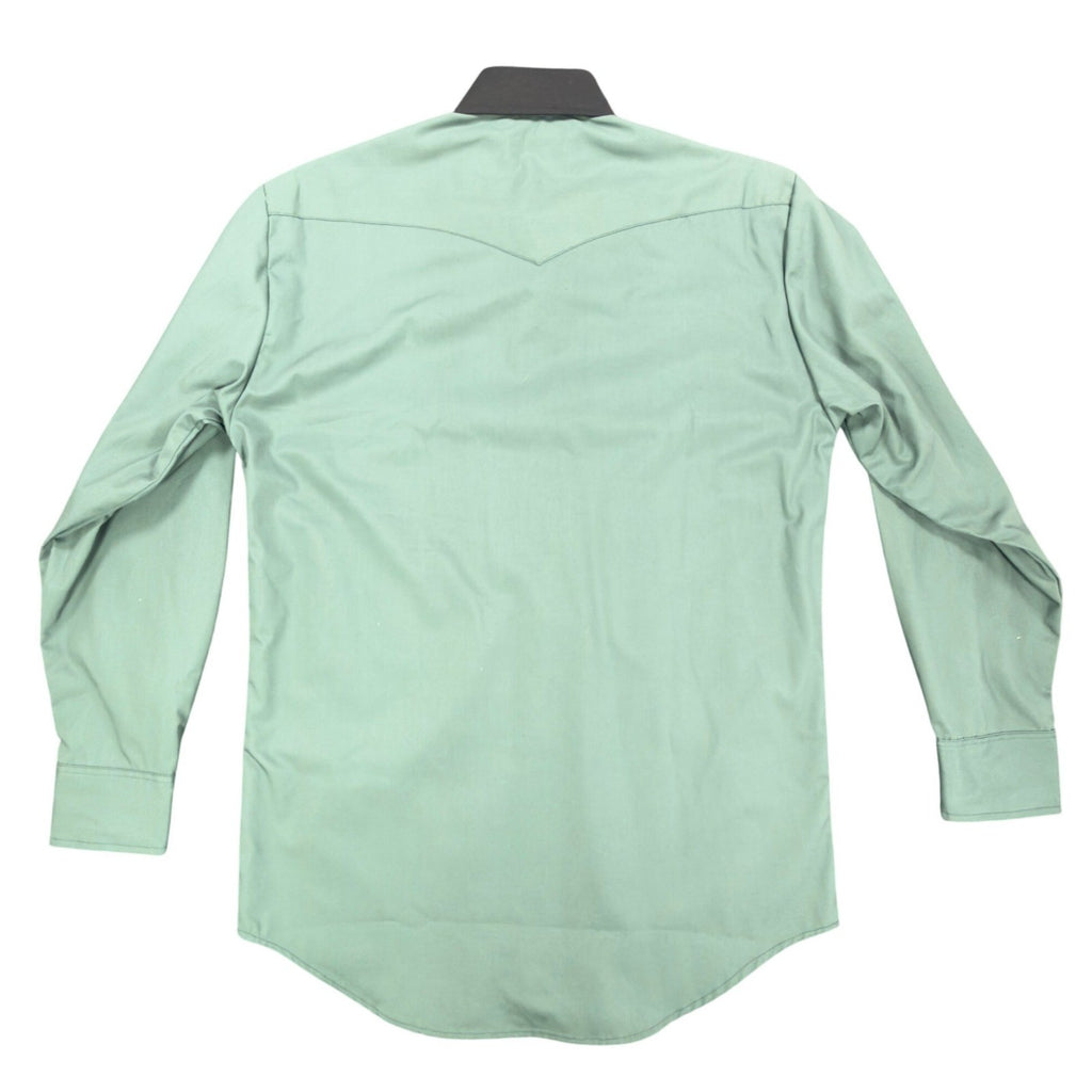 Caravan Vintage 90s Western Shirt Mens M Green Southwestern Cotton Excellent - take2supply