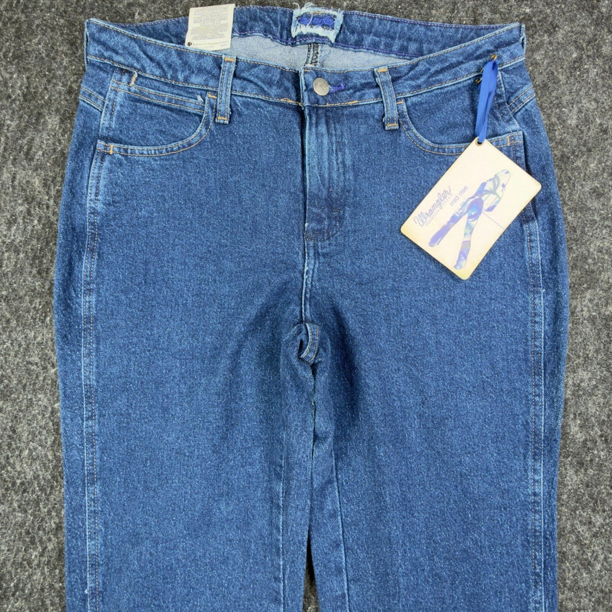 Wrangler Y2K Cowboy Cut Jeans Womens 9/10x34 Blue Denim Bootcut New C717 - take2supply