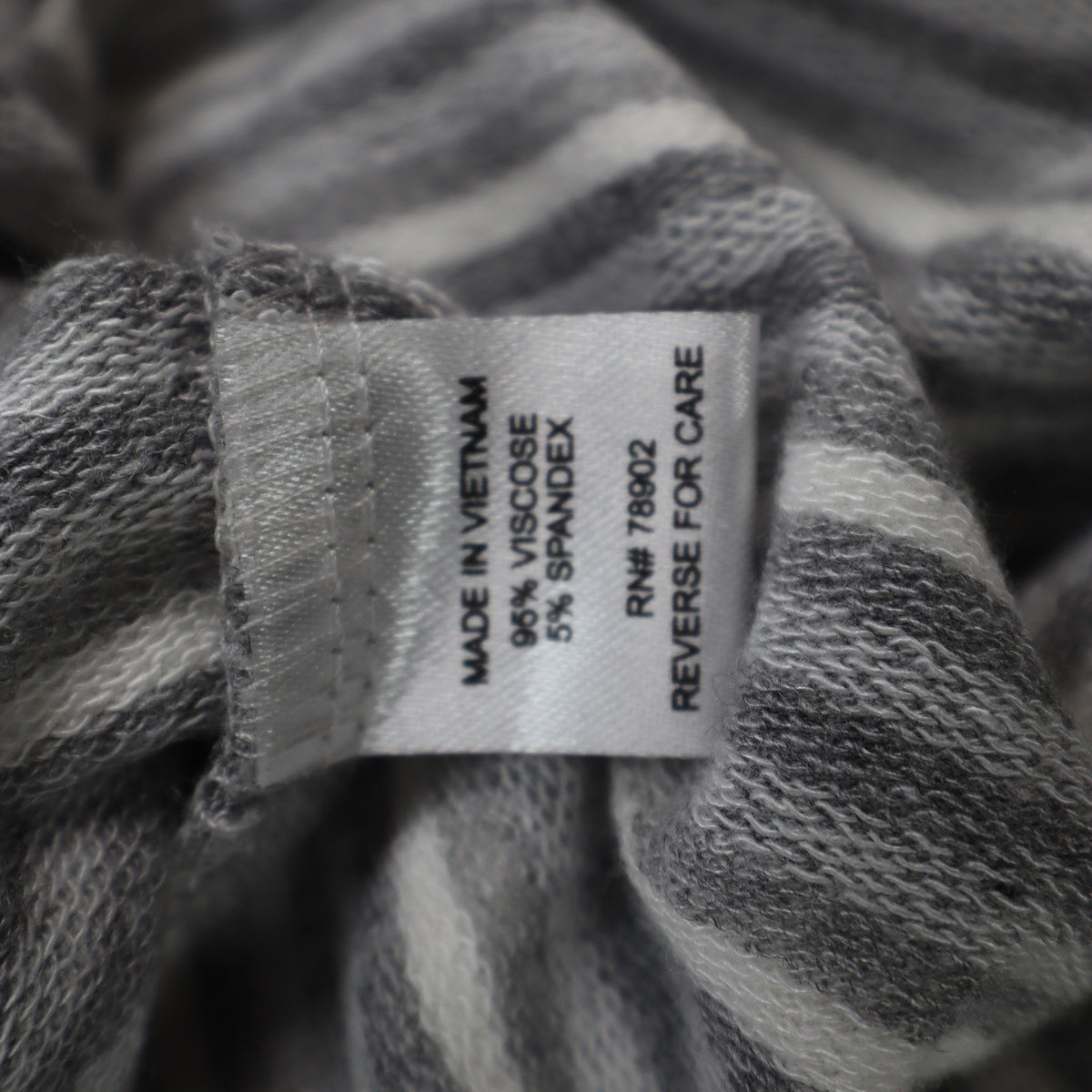 Erin London Womens M Gray White Striped Lace Up Hooded Tunic Top NWT - take2supply