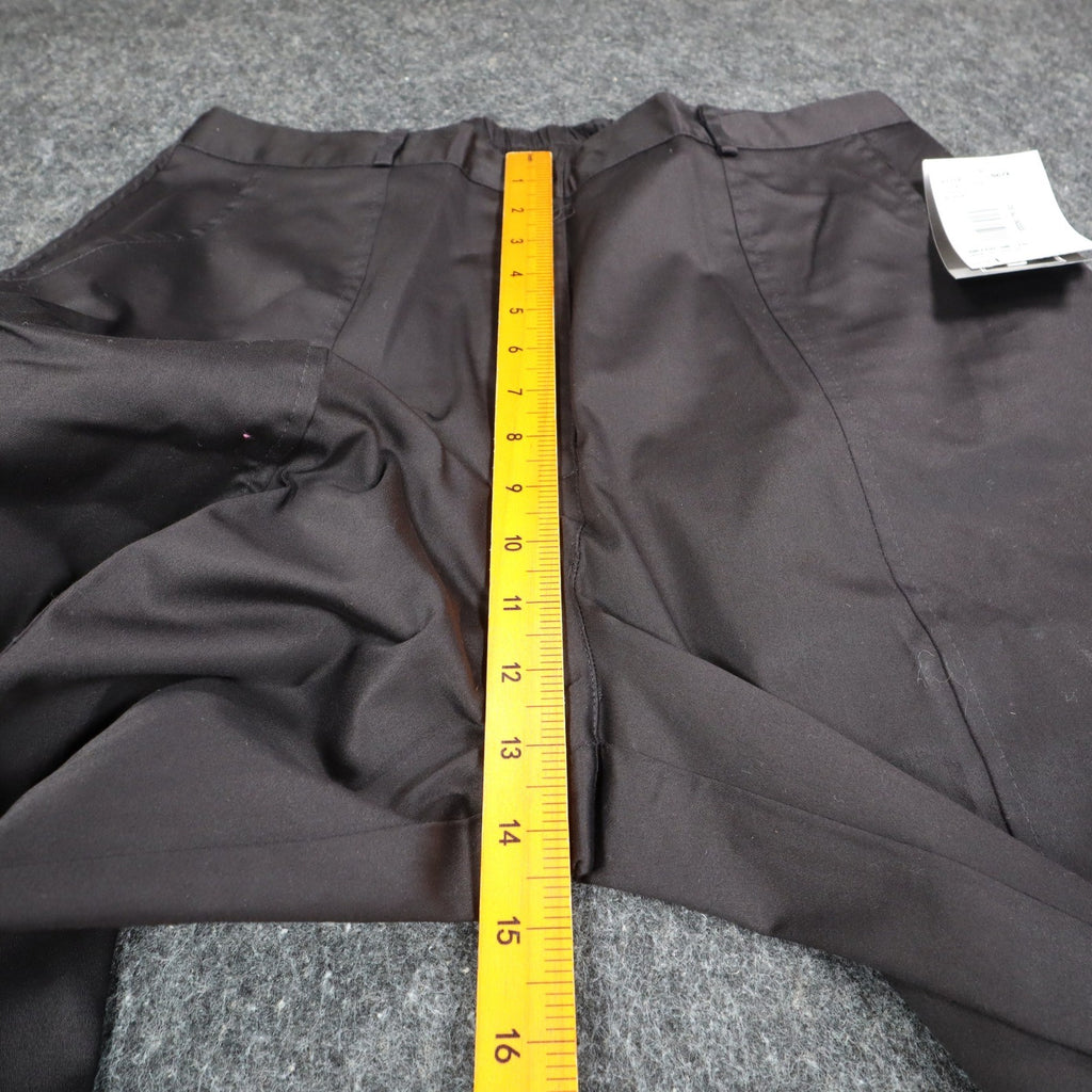 N Touch Pants Womens Large Black Stretch Cotton Elastic Waist Straight Leg C993 - take2supply