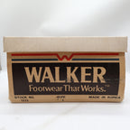 Walker Vintage 80s Work Boots Mens 3 E Tan Leather Deadstock New - take2supply