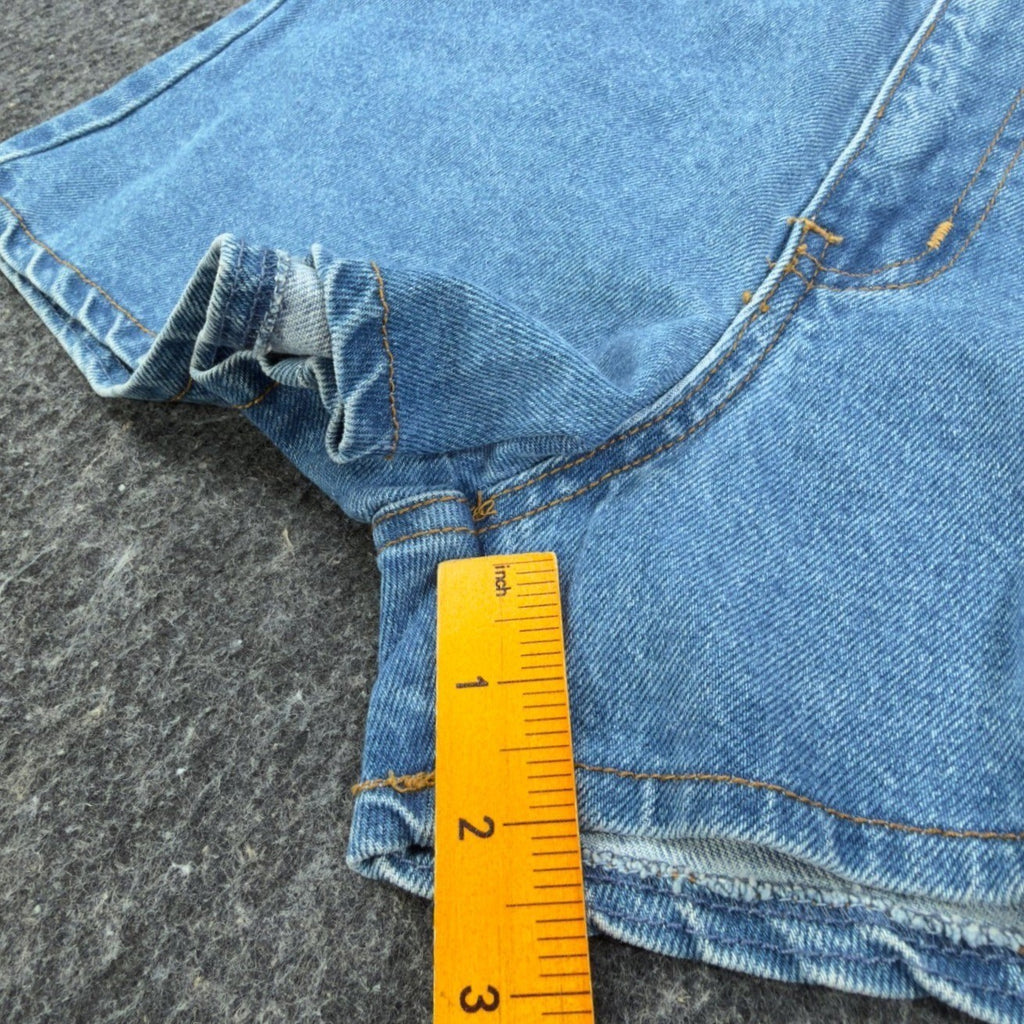 Boom Boom Vintage 90s Denim Shorts Womens 11/12 Blue Cotton NWT - take2supply