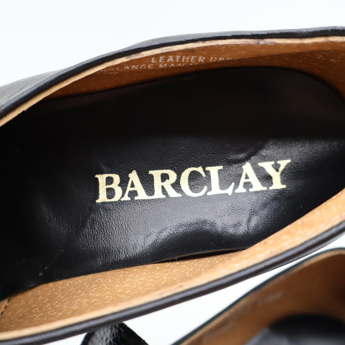 Barclay Slip On Loafers Mens 7 D Vintage Black Leather PermaSole USA 95183 - take2supply