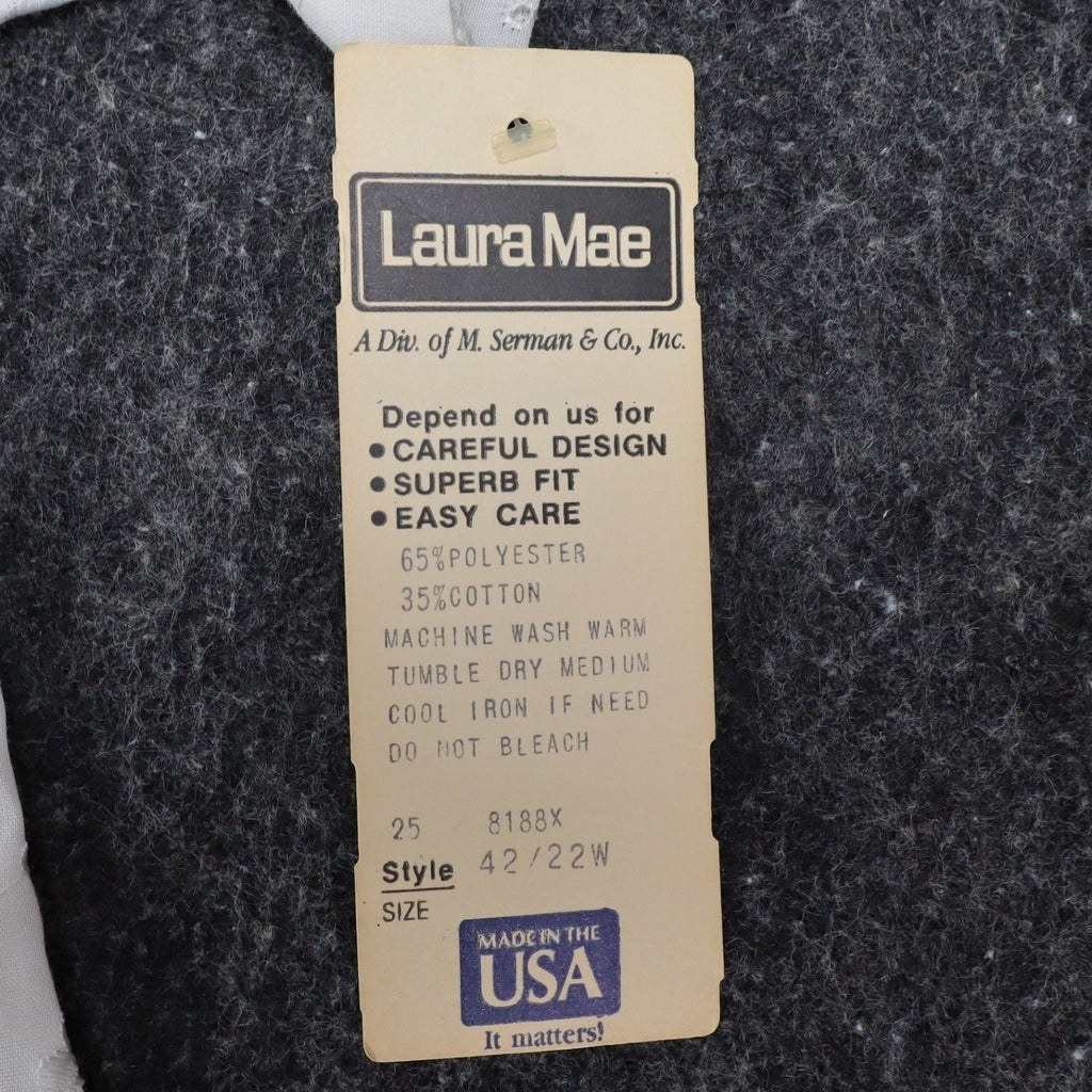 Laura Mae Shirt Womens 22W Vintage 80s White Eyelet Heart Embroidered USA NWT - take2supply