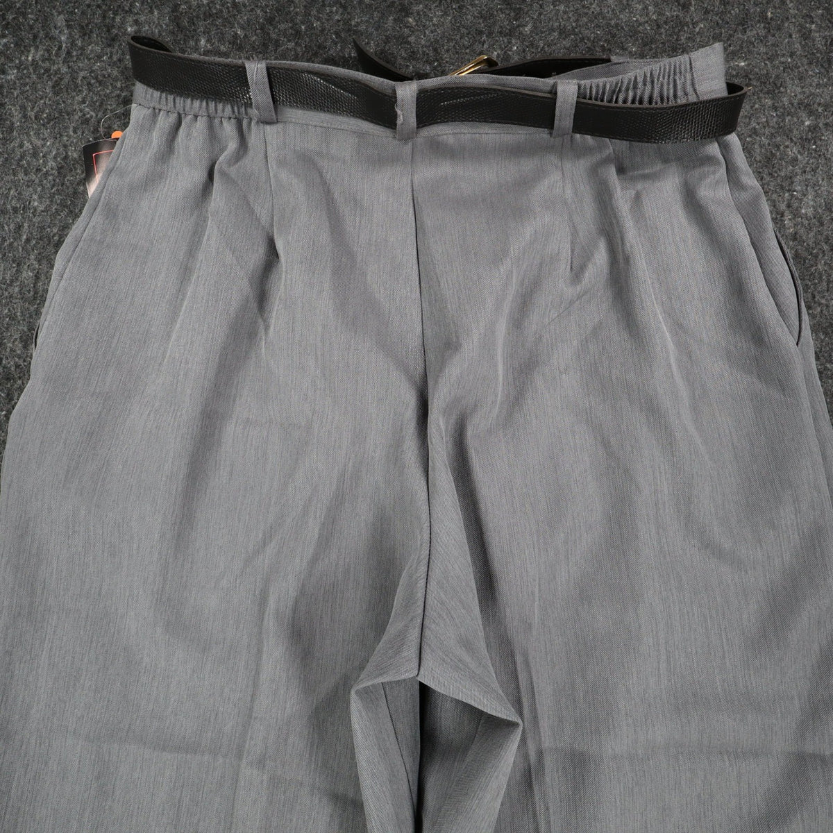 Sara Michelle Pants Womens 18 Gray Belted High Rise Dress Trousers USA NWT NOS - take2supply