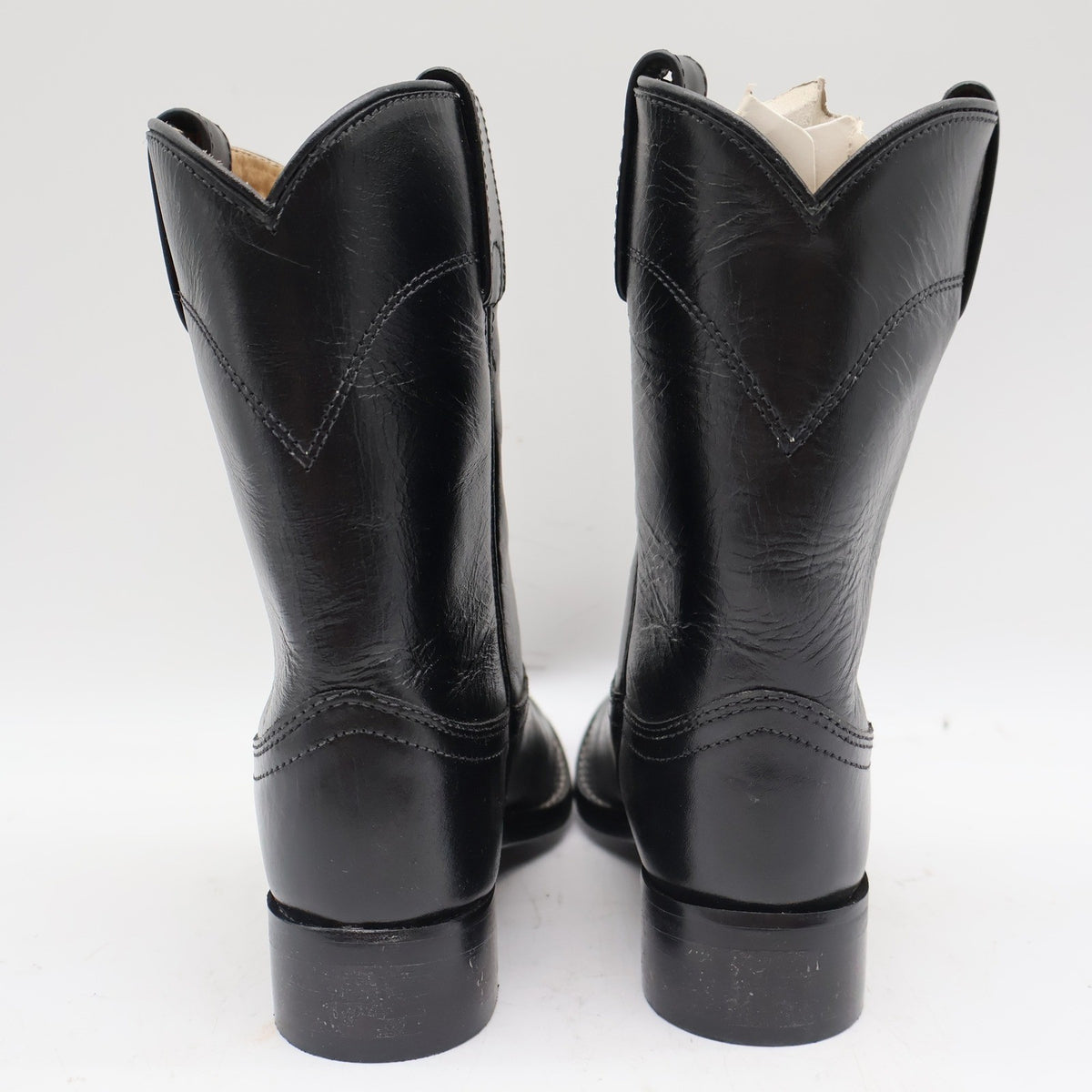 Acme Black Roper Boots Kids Size 13D Leather Western Cowboy Style 03122 - take2supply