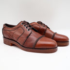 Walker Vintage Oxford Shoes Mens 6 D Brown Leather Deadstock Made in USA 2846 - take2supply