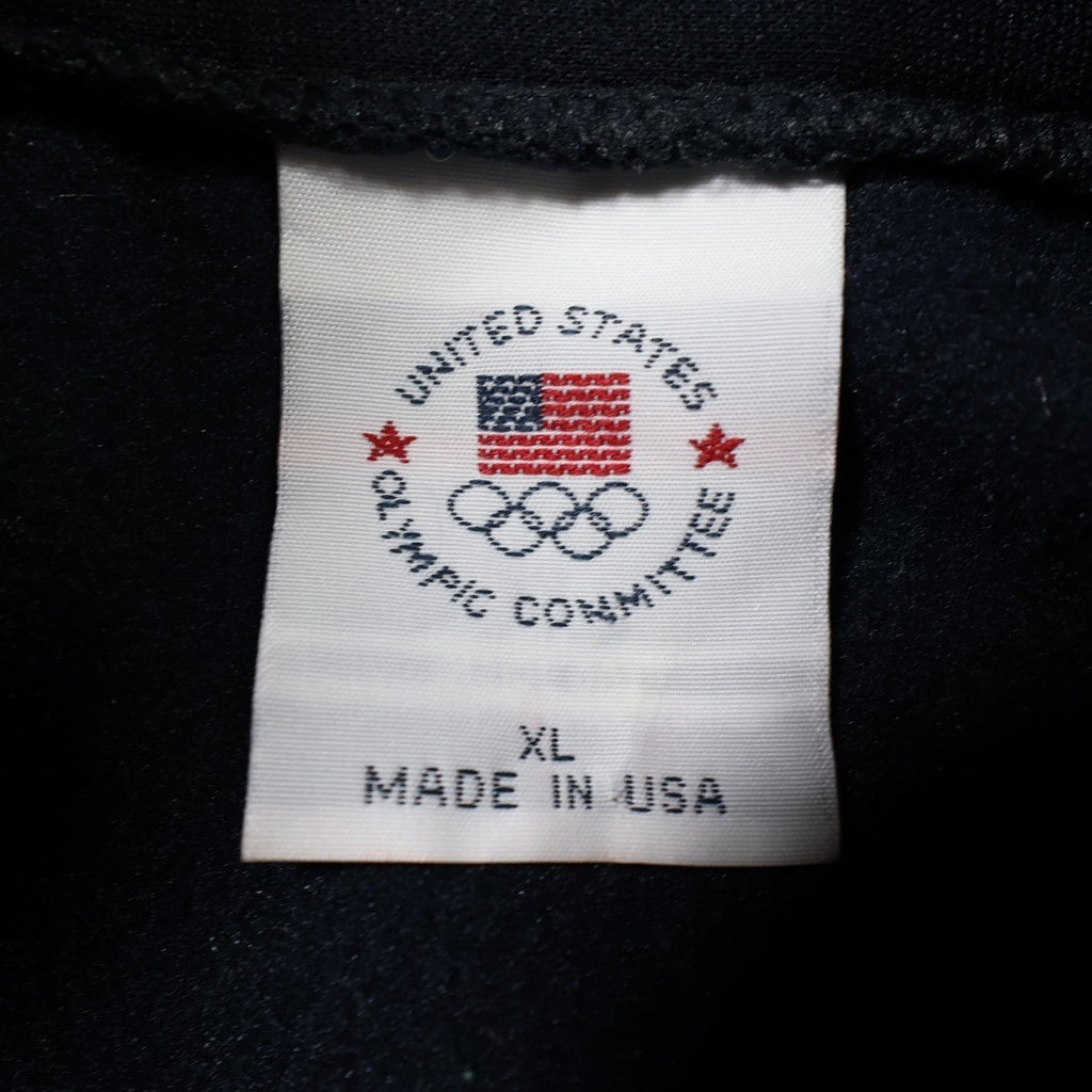 United States Olympic Committee Track Jacket Mens XL Navy Blue Excellent Vintage - take2supply