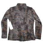 Erin London Jacket Small NWT Brown Crinkle Textured Mock Neck Full Zip Stretch - take2supply
