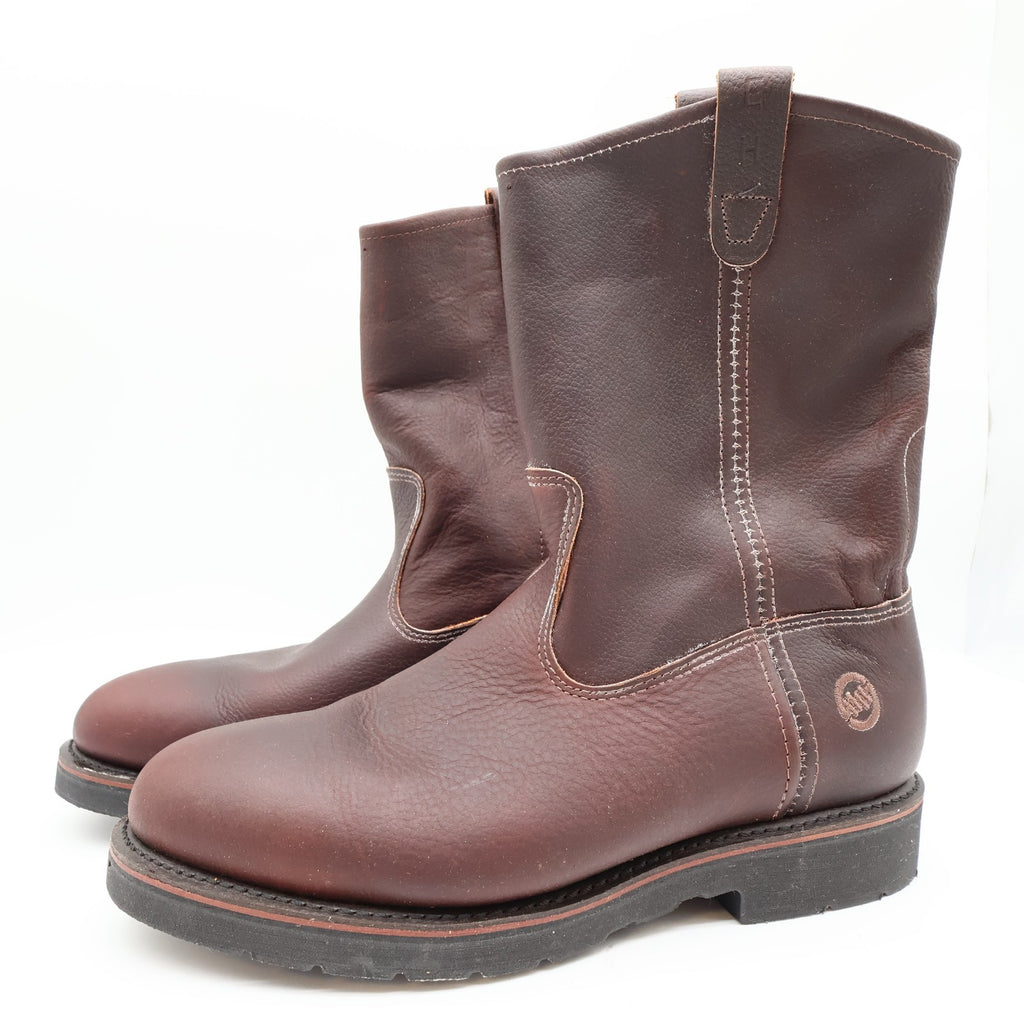 Double-H Boots Mens 12 EE USA Brown Leather Ranch Wellington Work Boots NIB 3730 - take2supply