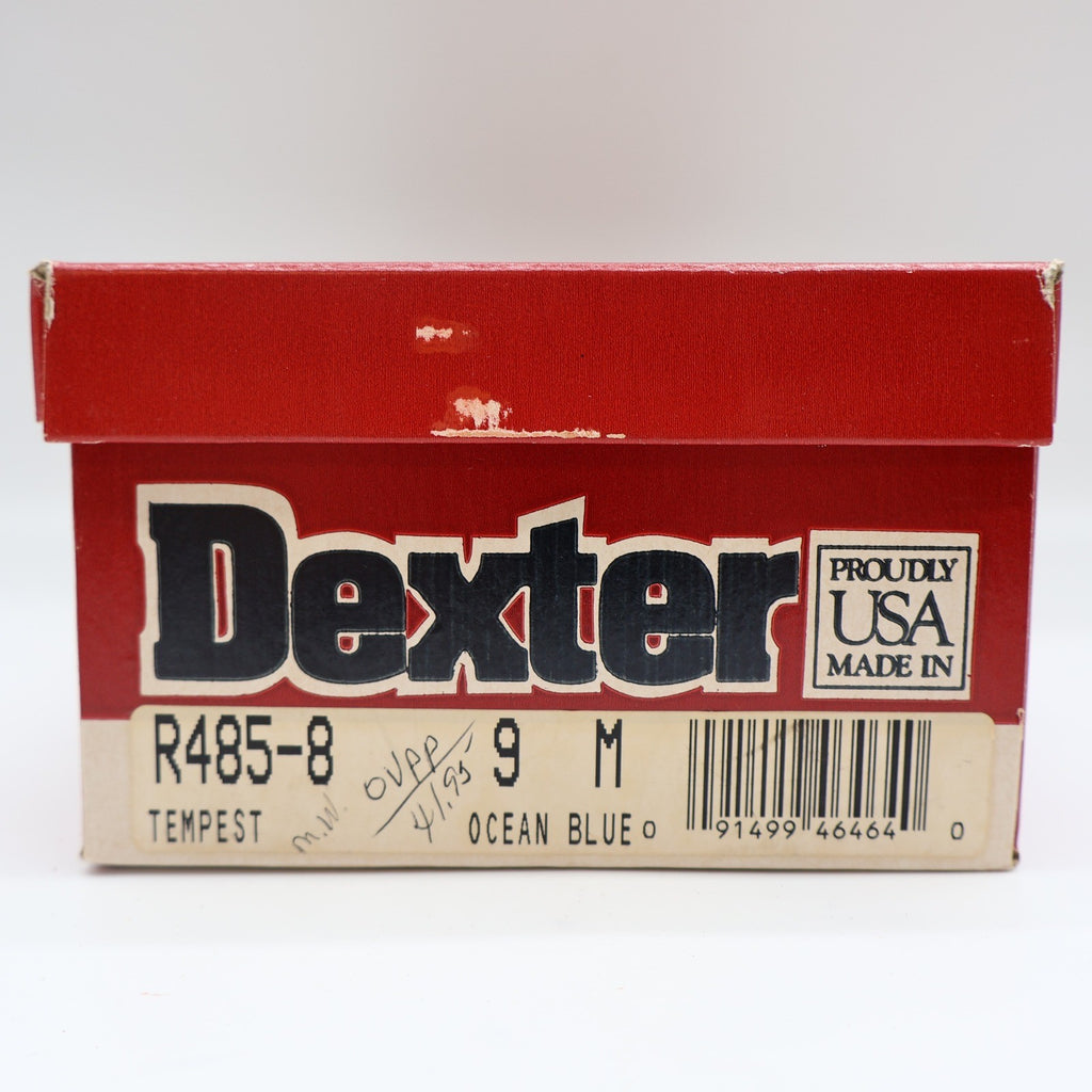 Dexter Boat Shoes Womens 9 Vintage 90s USA Ocean Blue Leather Washables R485-8 - take2supply