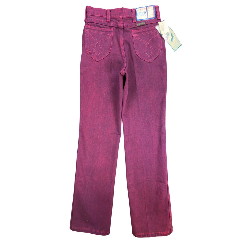 Maverick Vintage 80s Purple Jeans Girls 12 Reg USA Made NOS NWT 26.5x29 - take2supply