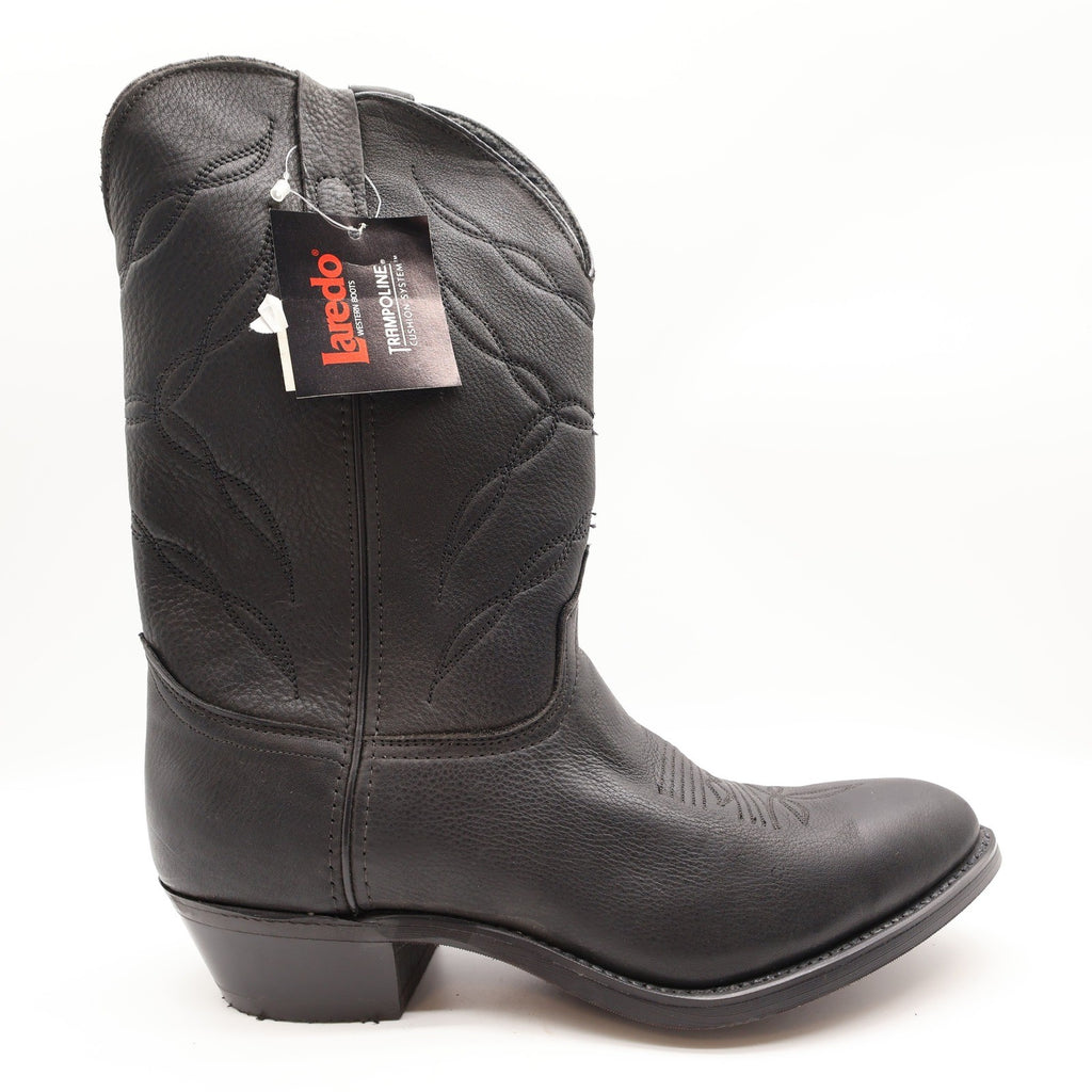 Laredo 28-1801 Western Cowboy Boots Mens 11 Black Leather NWT Made in USA - take2supply
