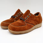 Walker Shoes Oxford Kids 11.5D Vintage Brown Suede Crepe Sole Deadstock 2646 - take2supply