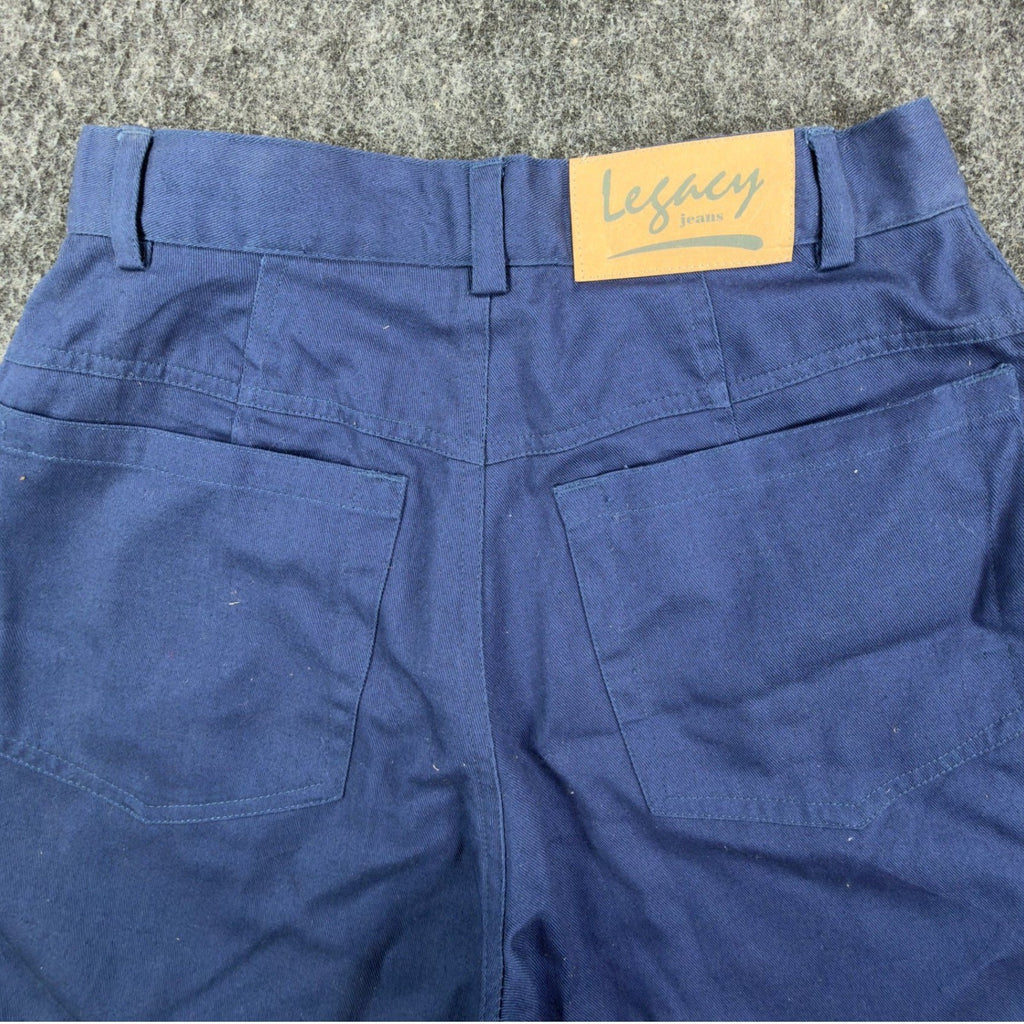 Legacy Vintage 90s Pleated Shorts Womens 11 Blue Cotton NWT - take2supply