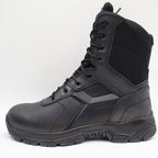 Battle Ops Tactical Boot Mens 10.5 Waterproof Side Zip Black Leather BOPS8001 - take2supply