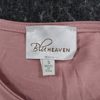 Blu Heaven Tunic Top Womens Small Mauve Pink Modal Blend High Low Babydoll Flowy - take2supply